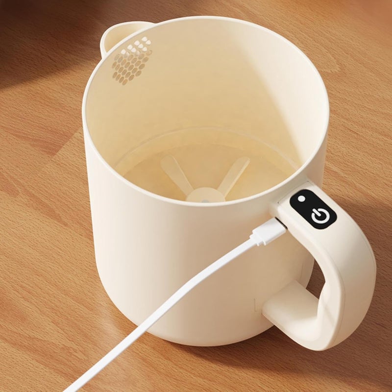 Fdit 1L Capacity Electric Egg Beater, High Efficiency ABS Electric Mixer with Filter Plate Suitable for Baking Cookies Rice Washing Bowl and Sauces - Image 3