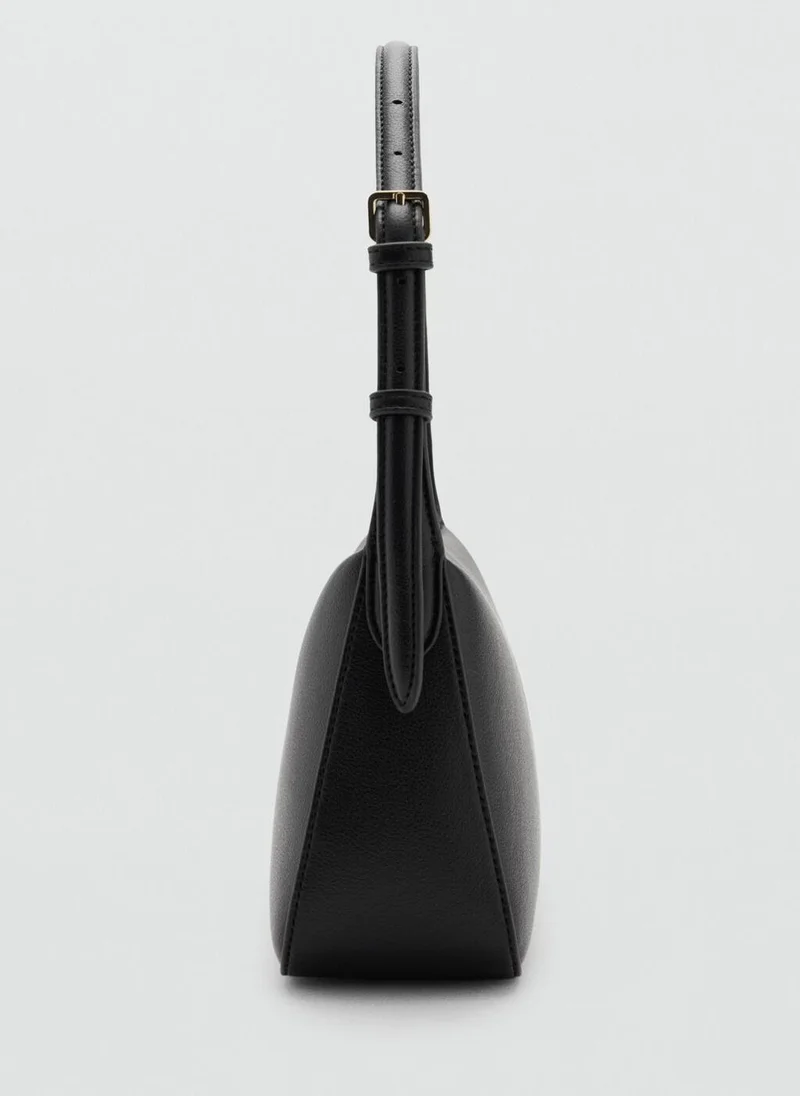 MANGO Faux-leather shoulder bag