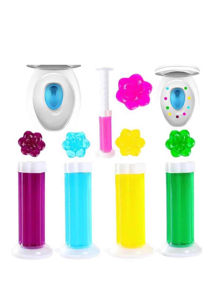 Toilet Gel Stamp Mix Scents Toilet Bowl Cleaners, Fresh Gel Toilet Bowl Cleaning Stamps with Clean and Prevent Limescale (1 Piece) - Image 1