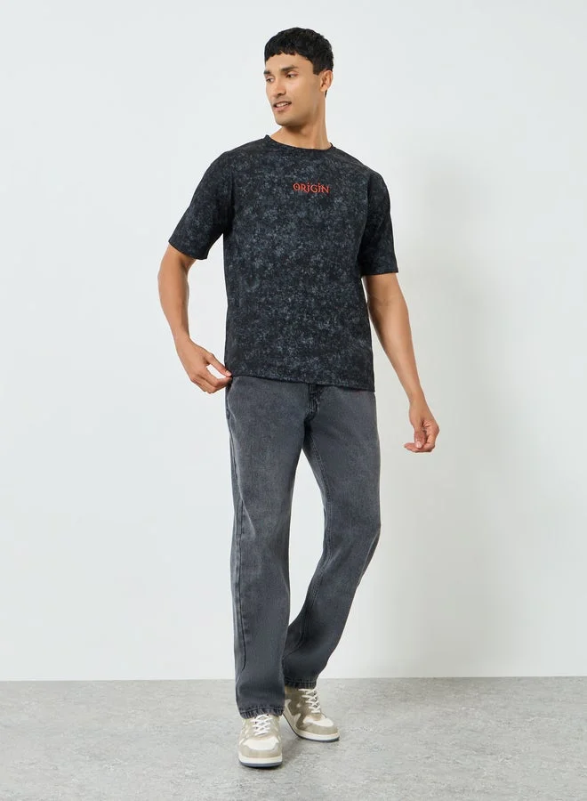 Styli Men Oversized Washed T-Shirt