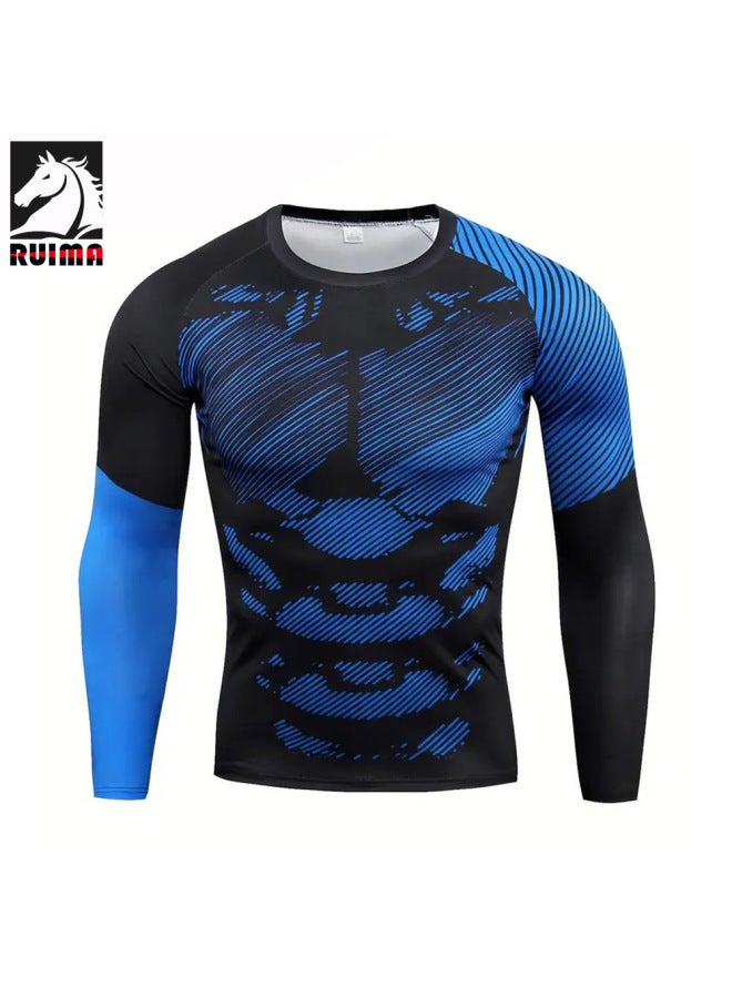 Sports Tight Long Sleeve Basketball Suit Running Gym Coaching Suit Riding Training Breathable Elastic Running Base Speed
