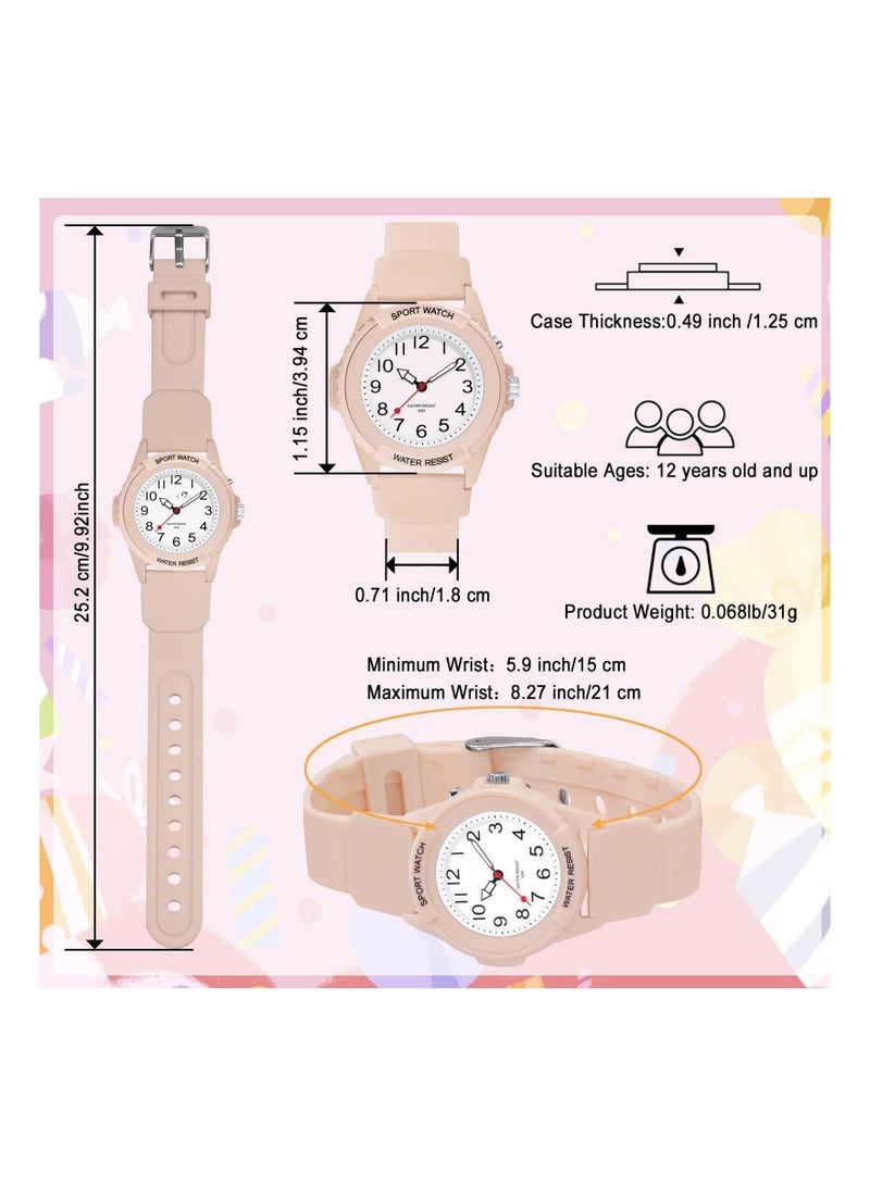 Excefore Kids Analog Watch for Boys Girls, Waterproof Time Teaching Watch with Night Light - Image 3