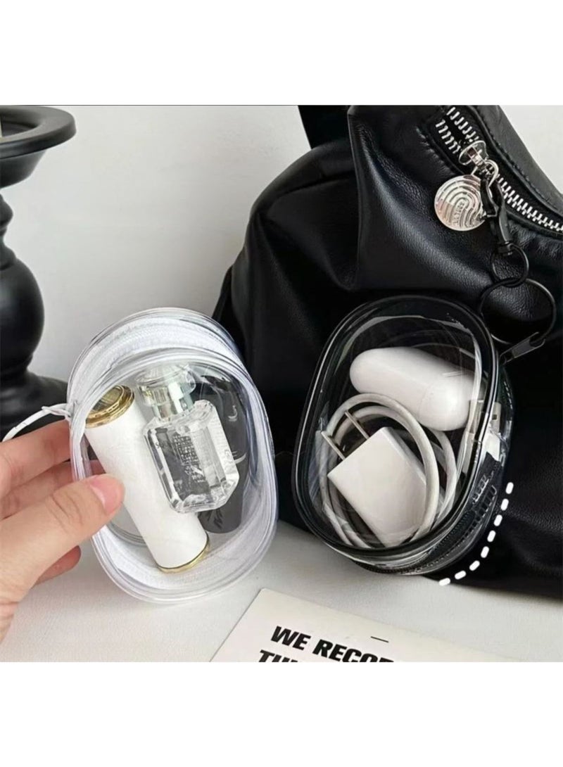 Clear Keychain Storage Pouch – Mini Portable Travel Organizer Bag for Airpods, Charging Cables, Jewelry, and Lipstick - Image 5