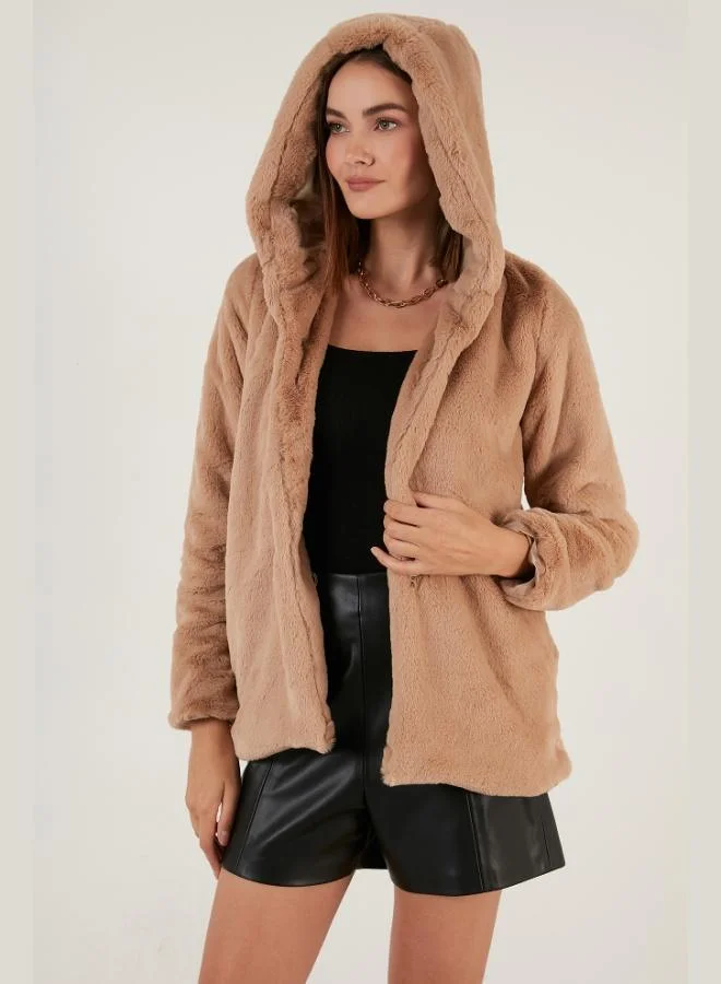 ليلا ليلى فرو مبطن ناعم بقصة ضيقة فرو صناعي نسائي فرو ٦٢٣٨٠٦٦