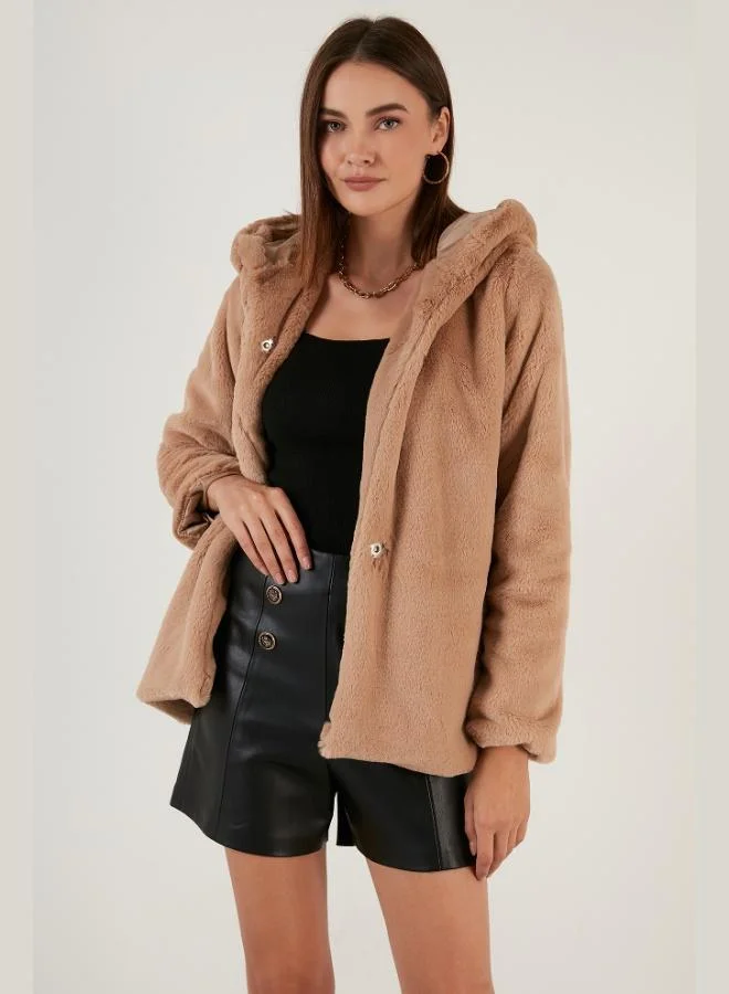 ليلا ليلى فرو مبطن ناعم بقصة ضيقة فرو صناعي نسائي فرو ٦٢٣٨٠٦٦