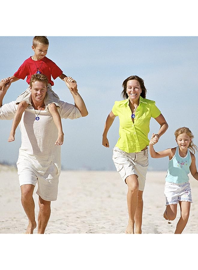 erorex 11Pcs Evil Eye Necklace Pendant For Women Men Leather Rope Evil Eye Earrings Protection Bracelet Jewelry Set Evil Eye Charms - Image 4