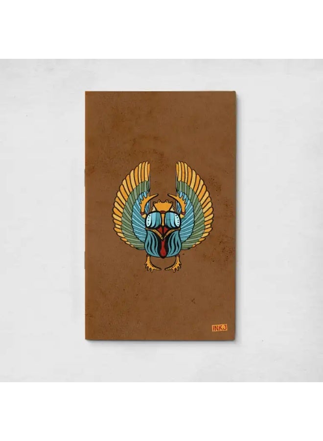 InkJection Passport-sized notebook and drawing pad, Pharaonic design3 - Image 1