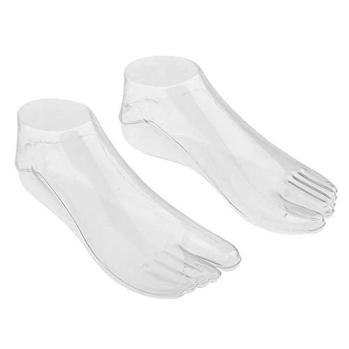 Groupcow Female Plastic Foot Model Tools for Sandals Display (Transparent) - Image 1