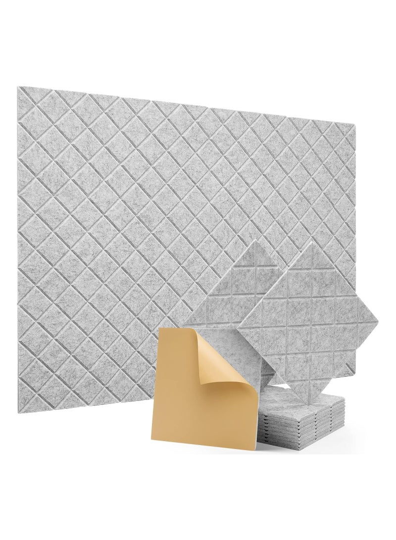 SYOSI 12 Pack Sound Proof Panels for Walls Self-Adhesive, Soundproof Wall Panels, Acoustic Panels Sound Absorbing High Density, Sound Dampening Panels, for Walls Bedroom Studio (12" x 12" x 0.4")  - Image 1