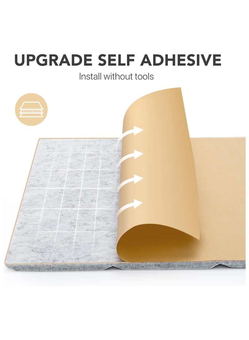 SYOSI 12 Pack Sound Proof Panels for Walls Self-Adhesive, Soundproof Wall Panels, Acoustic Panels Sound Absorbing High Density, Sound Dampening Panels, for Walls Bedroom Studio (12" x 12" x 0.4")  - Image 5