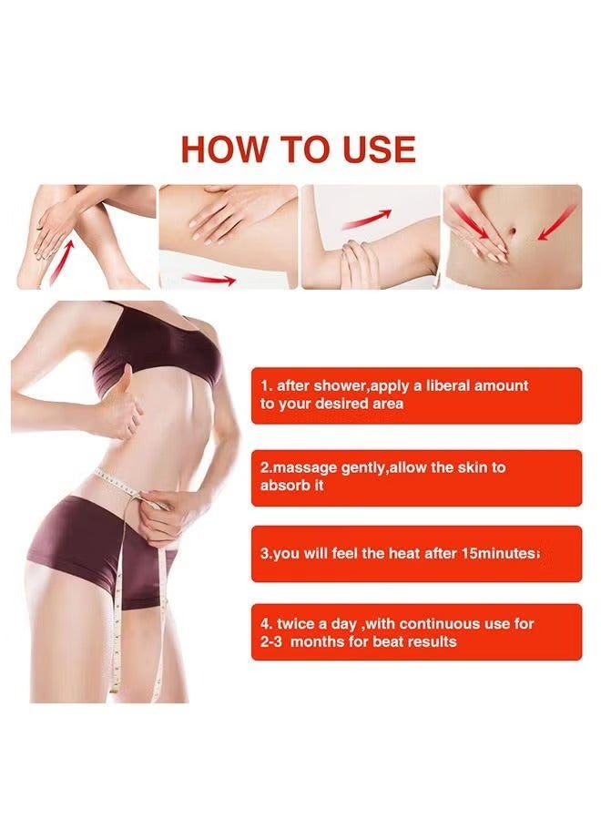 لانثوم كريم التخسيس لعلاج فقدان الوزن لتشكيل الخصر والفخذ والساق 60 جرام - Image 4