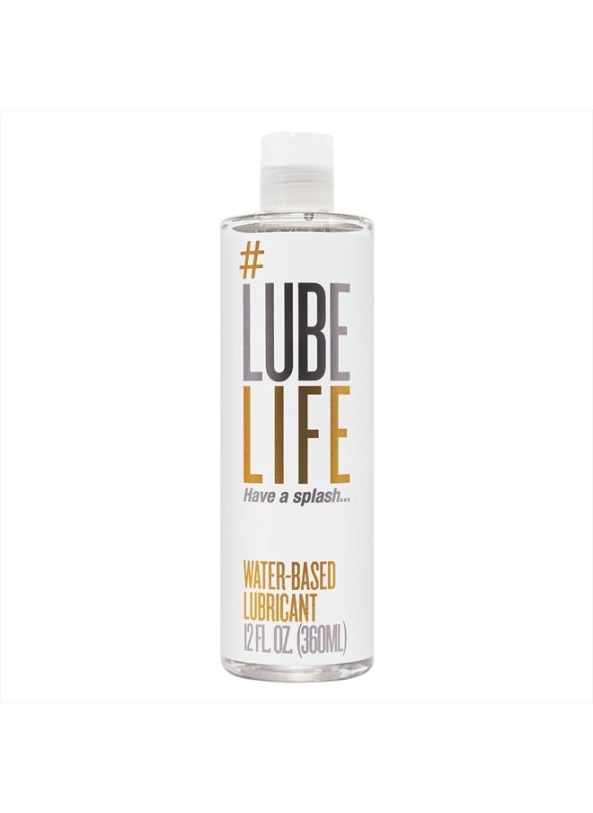 #LUBELIFE - Water-Based Personal Lubricant, Lube for Men, Women and Couples, Non-Staining, 12 Fl Oz - Image 1
