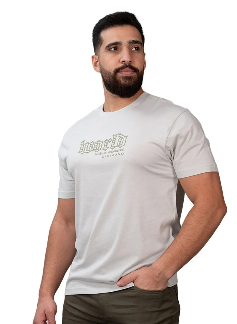 Men's Slim Fit Cotton Jersey Crew Neck Print Tee | WWS Graphic