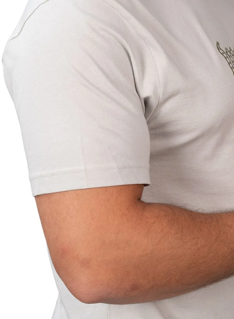 GIORDANO  Men's Slim Fit Cotton Jersey Crew Neck Print Tee | WWS Graphic for Men | Best Price UAE