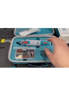 TOTAL Total 8V Cordless Grinder Kit with Variable Speed – Includes 67 Accessories, Safety Guard & Canvas Bag – Ideal for Grinding, Cutting, Polishing & Engraving – USB-C Rechargeable (Model: TMGLI0801)  - Image 3