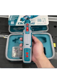 TOTAL Total 8V Cordless Grinder Kit with Variable Speed – Includes 67 Accessories, Safety Guard & Canvas Bag – Ideal for Grinding, Cutting, Polishing & Engraving – USB-C Rechargeable (Model: TMGLI0801)  - Image 4