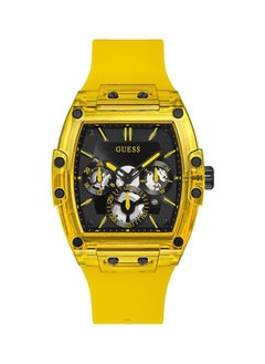 GUESS GUESS Men's Trend Casual Tonneau Diamond 43mm Watch – Black Dial Stainless Steel Case & Bracelet  - Image 1