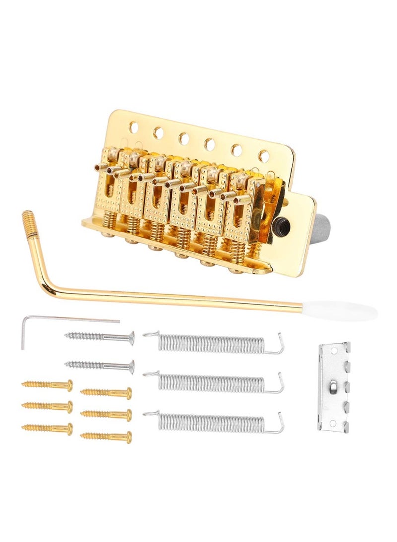 SOLARAE A Tremolo System Set, 6-String Guitar Tremolo Bridge with Roller Single Locking Vibrato Bridge Tension Springs Replacement Part for Electric Guitar - Image 3