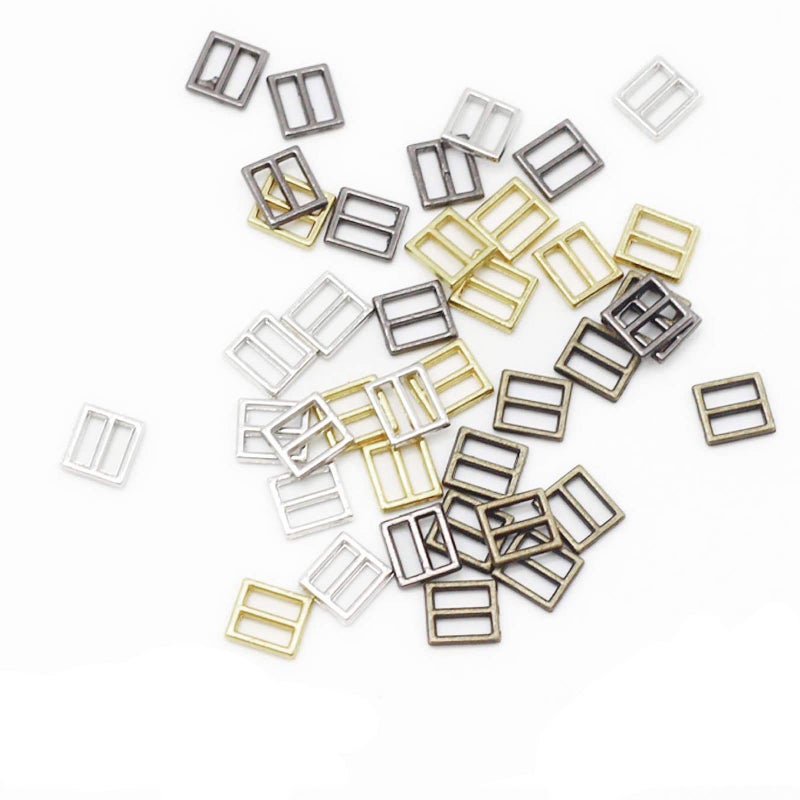 nobranded Sewing Mini Buckles 100pcs Metal Button DIY Patchwork Buckle Handmade Craft Accessories for Doll Clothes Shoes Bags Belt 7mm