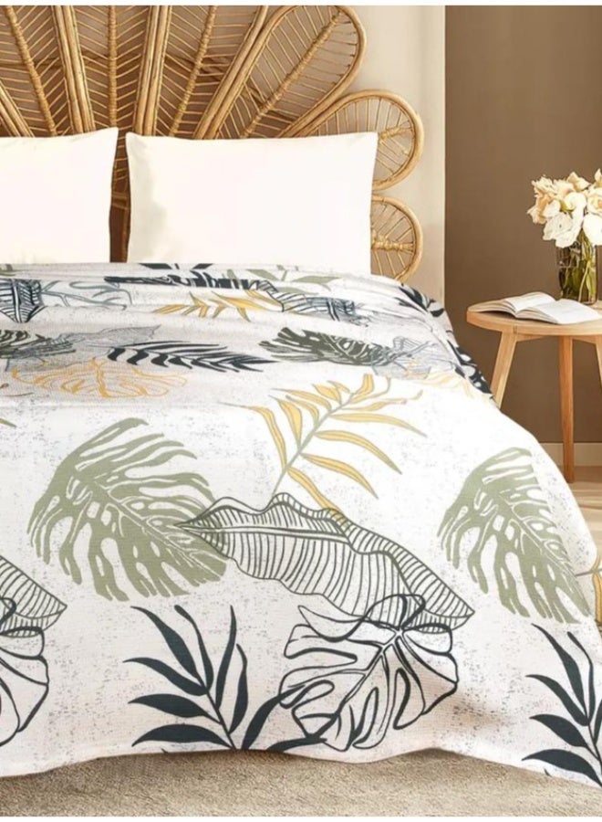 Flat Bed Sheet Set 4 Pieces Cotton Turkish   Large Size 240 * 260 - Image 1