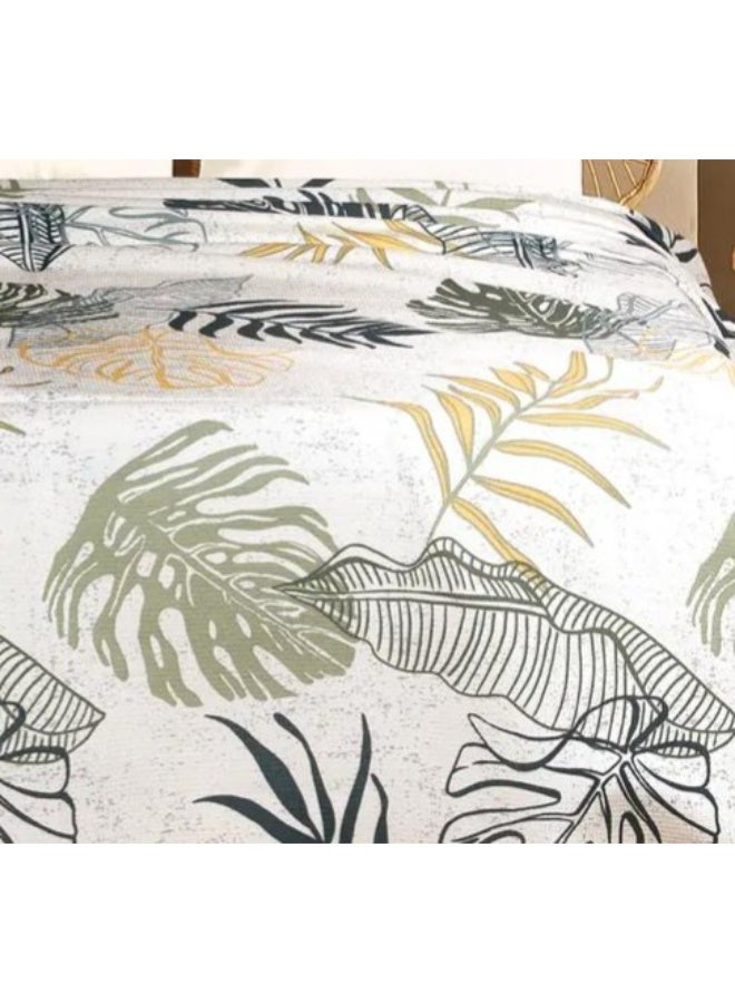 Flat Bed Sheet Set 4 Pieces Cotton Turkish   Large Size 240 * 260 - Image 3