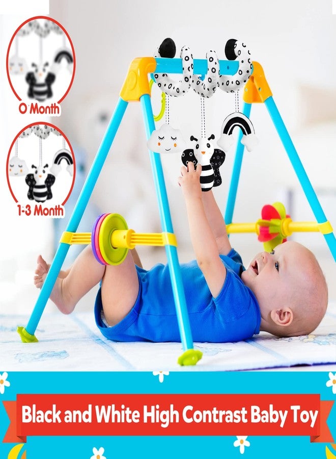 GKDOMS Baby Spiral Hanging Stroller and Car Seat Toys Black and White High Contrast Sensory Toy Newborn Plush Activity Toys Party Favors Quality Gifts for Baby Shower -BEE - Image 2