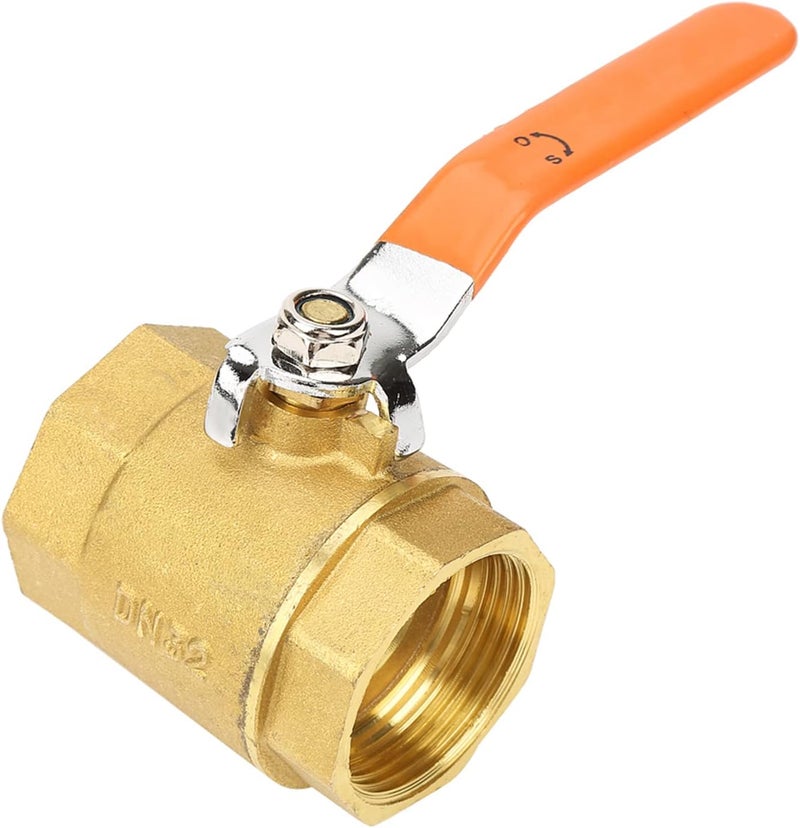 Brass Ball Valve DN32 1-1 / 4BSP, 1.6MPa Pressure, Water Oil Gas Control Valve - Durable Rust - Body, Compact Lightweight Design for Plumbing and - Image 1