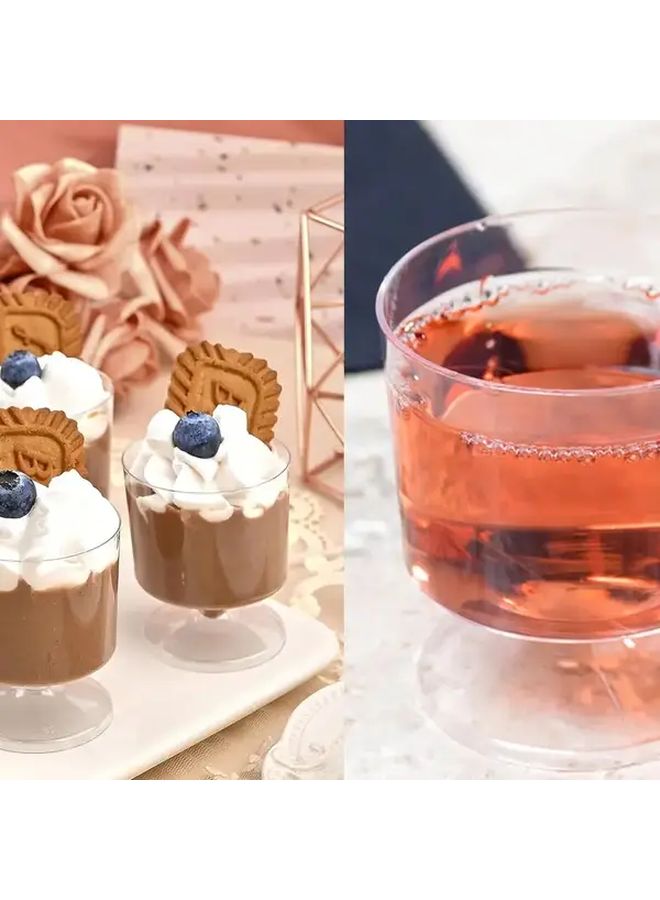 50pcs Dessert Cups with Footed Base for Mousse Ice Cream Wedding Party Favors - Image 3