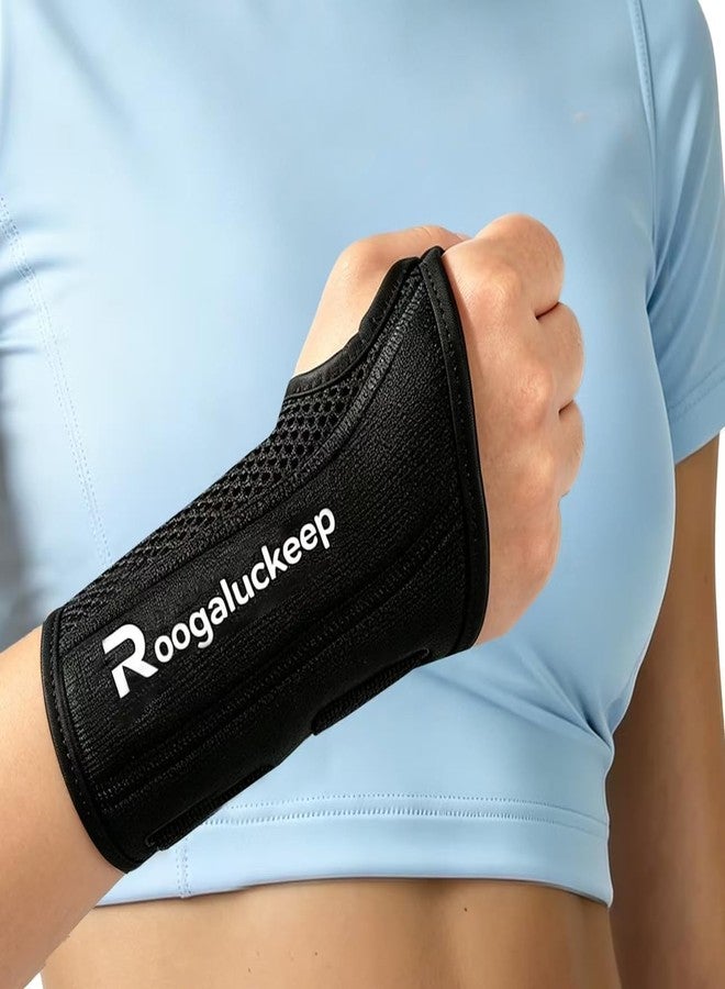 Roogaluckeep Wrist Brace, Carpal Tunnel Wrist Splint Night Support for Women Men, Pain Relief Support -Tendonitis, Arthritis, Sprain, Tennis Elbow, RSI, Ganglion Cyst, Right Hand, L/XL - Image 1