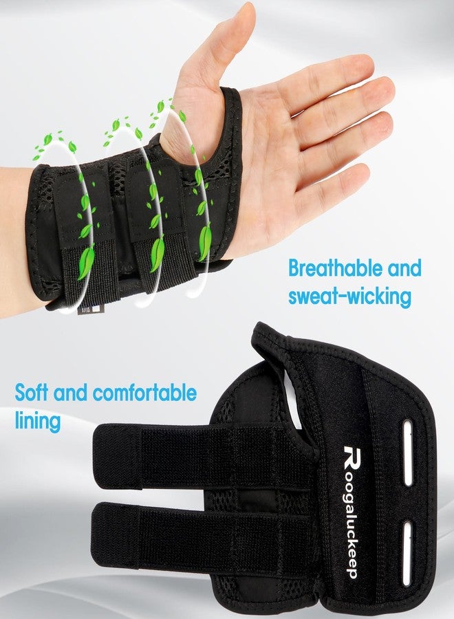 Roogaluckeep Wrist Brace, Carpal Tunnel Wrist Splint Night Support for Women Men, Pain Relief Support -Tendonitis, Arthritis, Sprain, Tennis Elbow, RSI, Ganglion Cyst, Right Hand, L/XL - Image 5