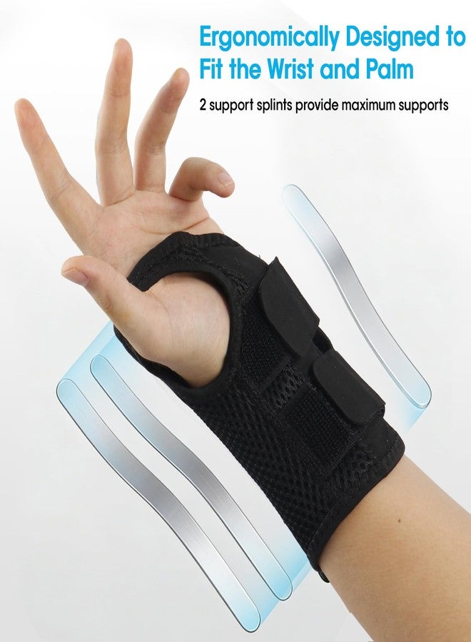 Roogaluckeep Wrist Brace, Carpal Tunnel Wrist Splint Night Support for Women Men, Pain Relief Support -Tendonitis, Arthritis, Sprain, Tennis Elbow, RSI, Ganglion Cyst, Right Hand, L/XL - Image 4