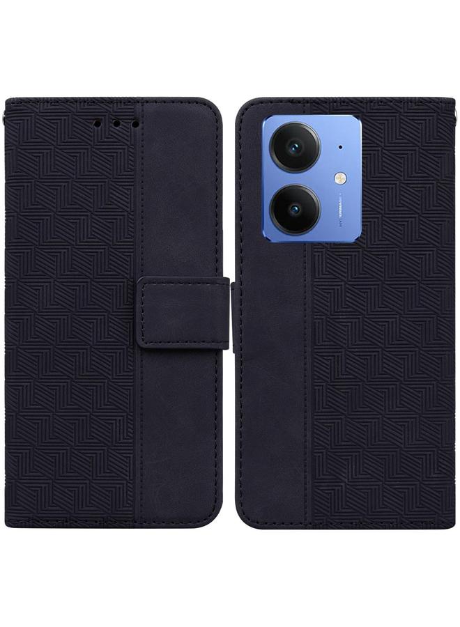 اس-توب جراب هاتف Realme Neo7 SE من الجلد المنقوش هندسيًا - Image 1