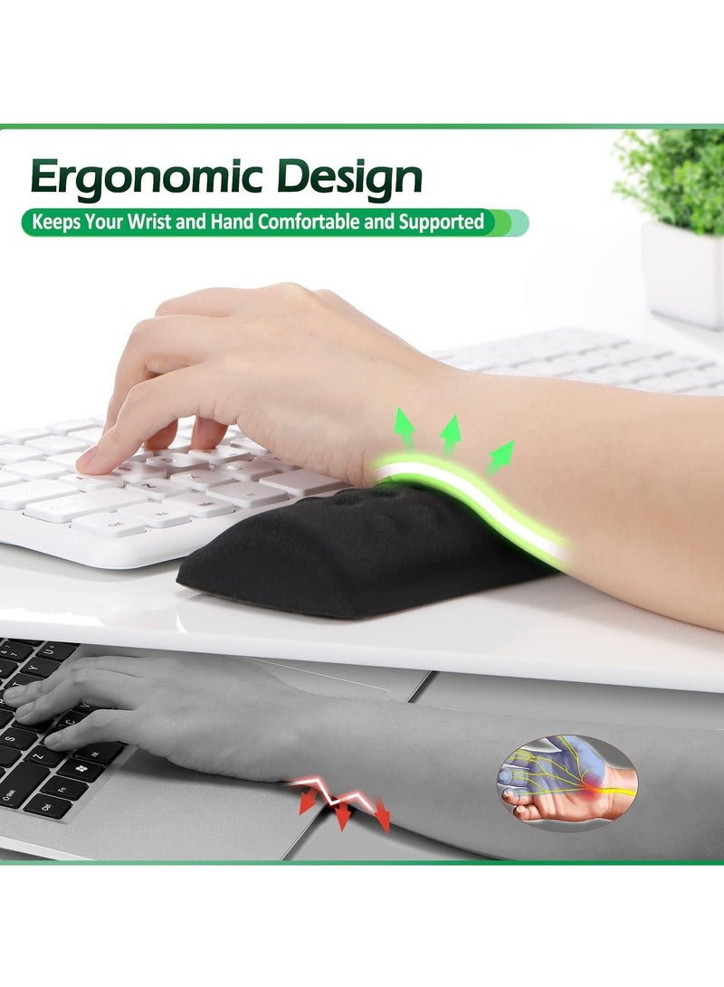 سيلكفكس ترقية ناعمة الذاكرة رغوة لوحة المفاتيح راحة المعصم مع نقطة التدليك, راحة المعصم إيرغونومية لوحة المفاتيح الكمبيوتر مع PU قاعدة غير انزلاق, وسادة معصم مريحة للمكتب,الكتابة تخفيف الألم - Image 4