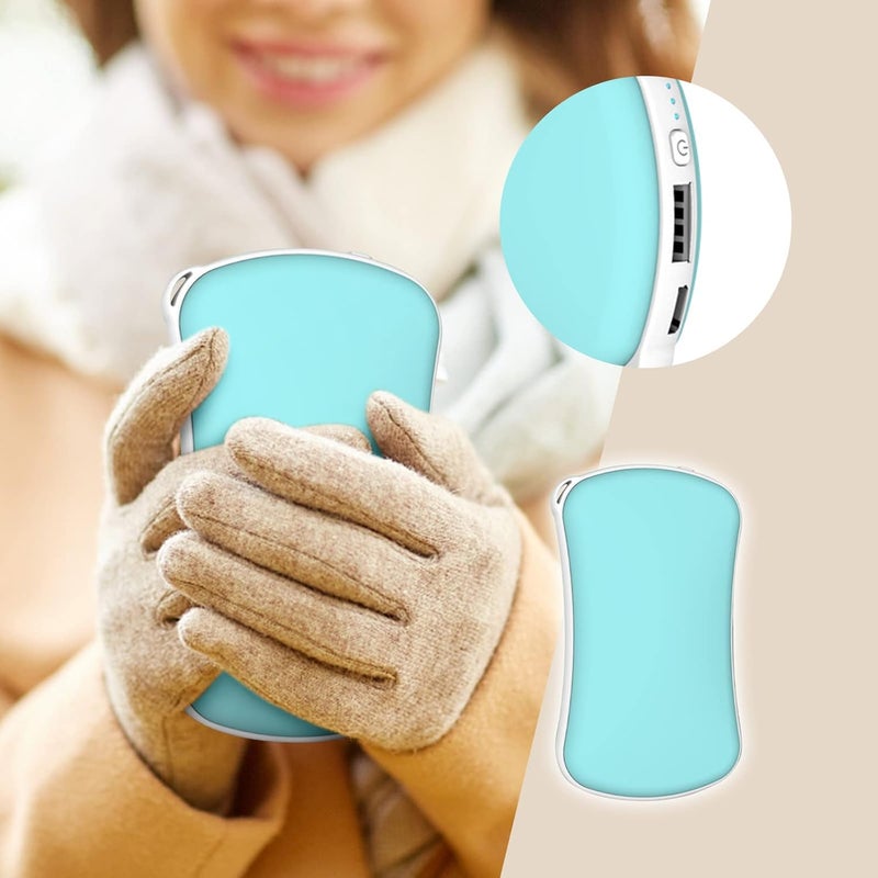 ويوبلز مدفئات يدوية قابلة لإعادة الشحن، بنك طاقة USB قابل لإعادة الاستخدام بسعة 3500 مللي أمبير، مدفئ يدوي كهربائي محمول للجيب، 3 مستويات حرارة تصل إلى 65 درجة مئوية، أقراص عطرية مدمجة، هدية دافئة للنساء والرجال - Image 2