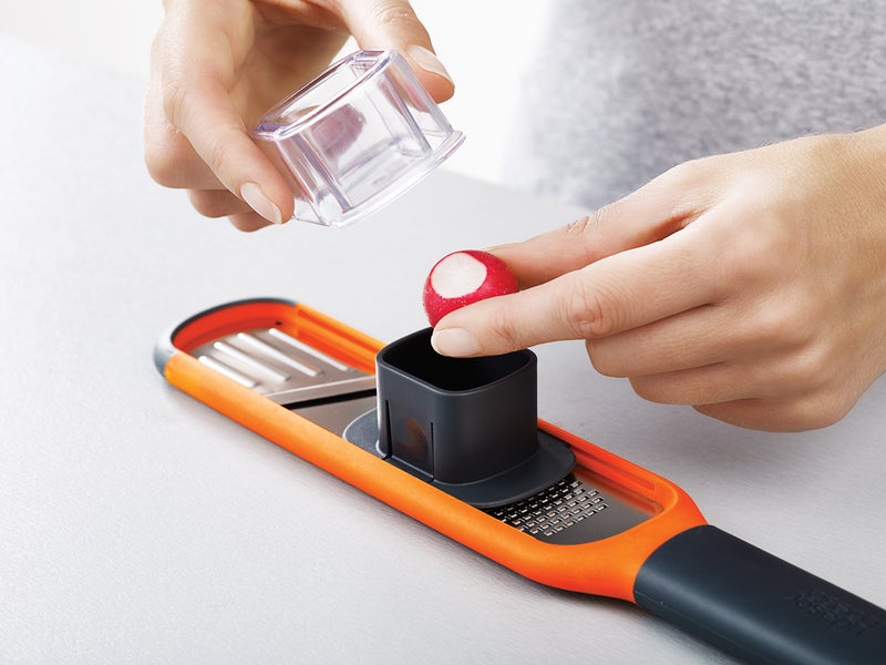 Joseph Joseph Handy 2 in 1 Mini Grater & Slicer, Orange - Image 5