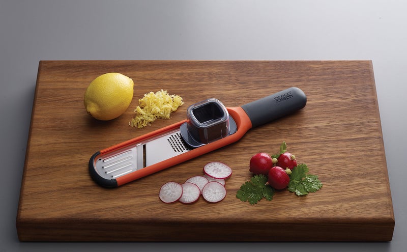 Joseph Joseph Handy 2 in 1 Mini Grater & Slicer, Orange - Image 2