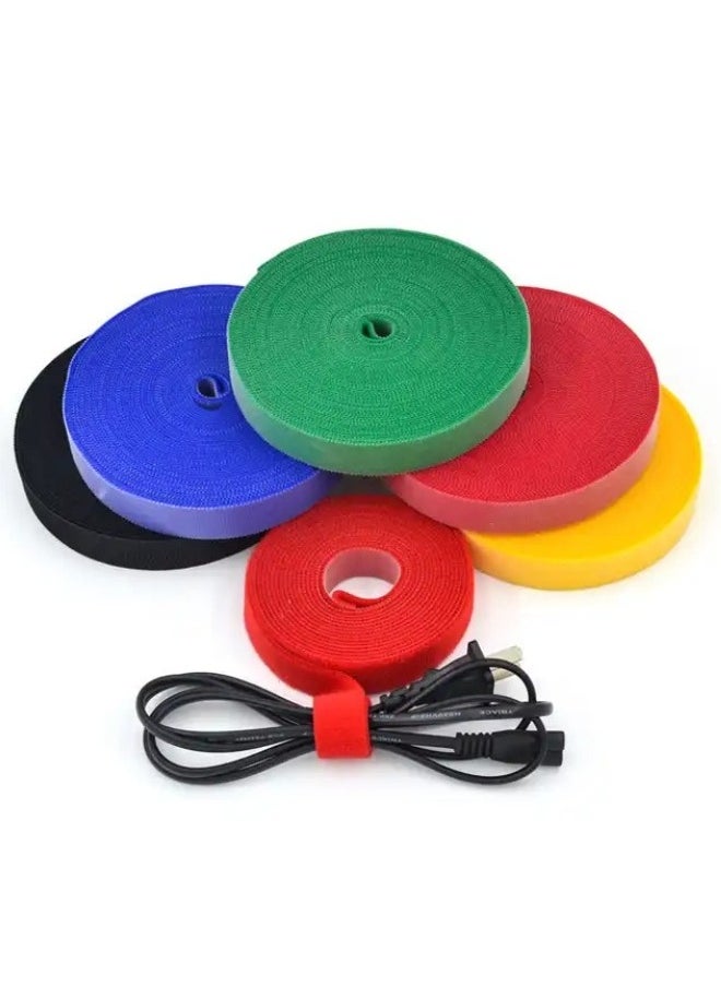 Generic - Reusable Self Adhesive Cable Organizer Tape - (4 meter*12mm) (Random Color) - Image 1