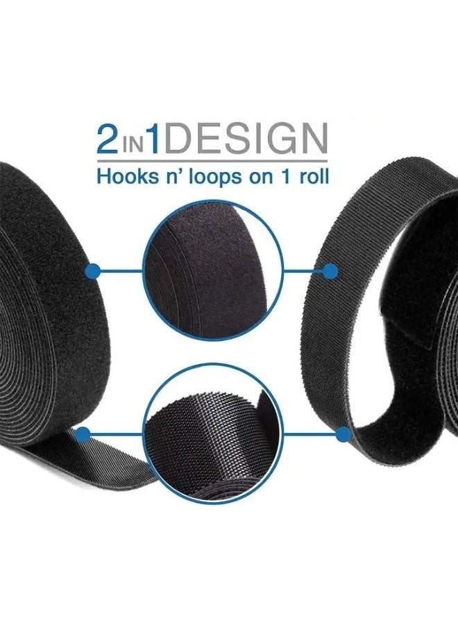 Generic - Reusable Self Adhesive Cable Organizer Tape - (4 meter*12mm) (Random Color) - Image 1
