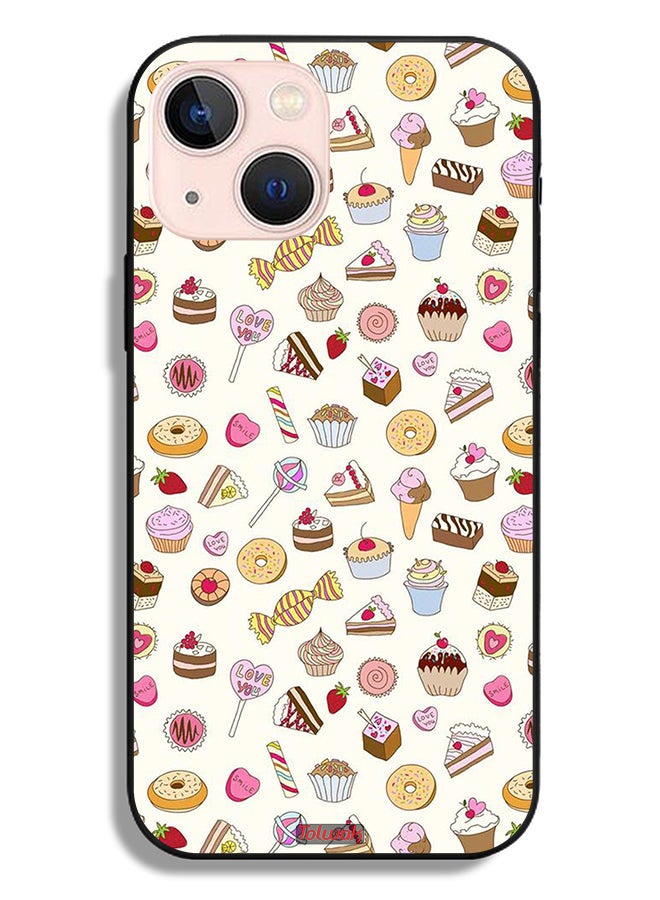 Tolwak Apple iPhone 13 mini Protective Case Pattern Of Favorite Items - Image 2