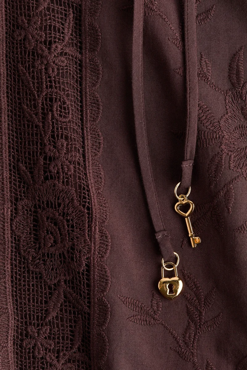 H&M  Lace-inset tunic dress for Women | Best Price UAE