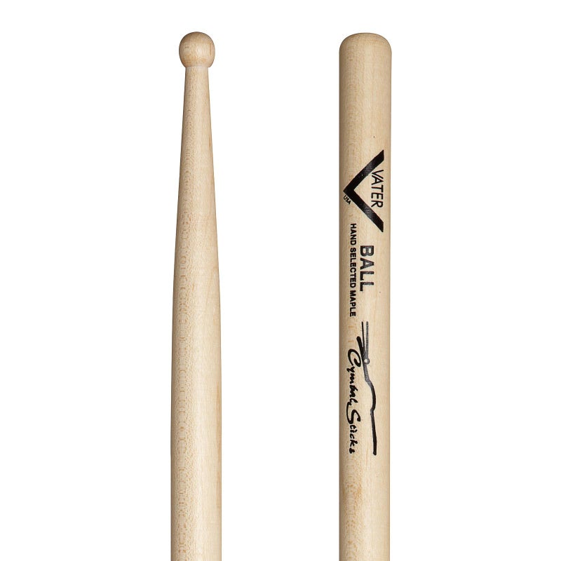 Vater Cymbal Stick Ball Wood Tip Sugar Maple Drum Sticks, Pair - Image 2