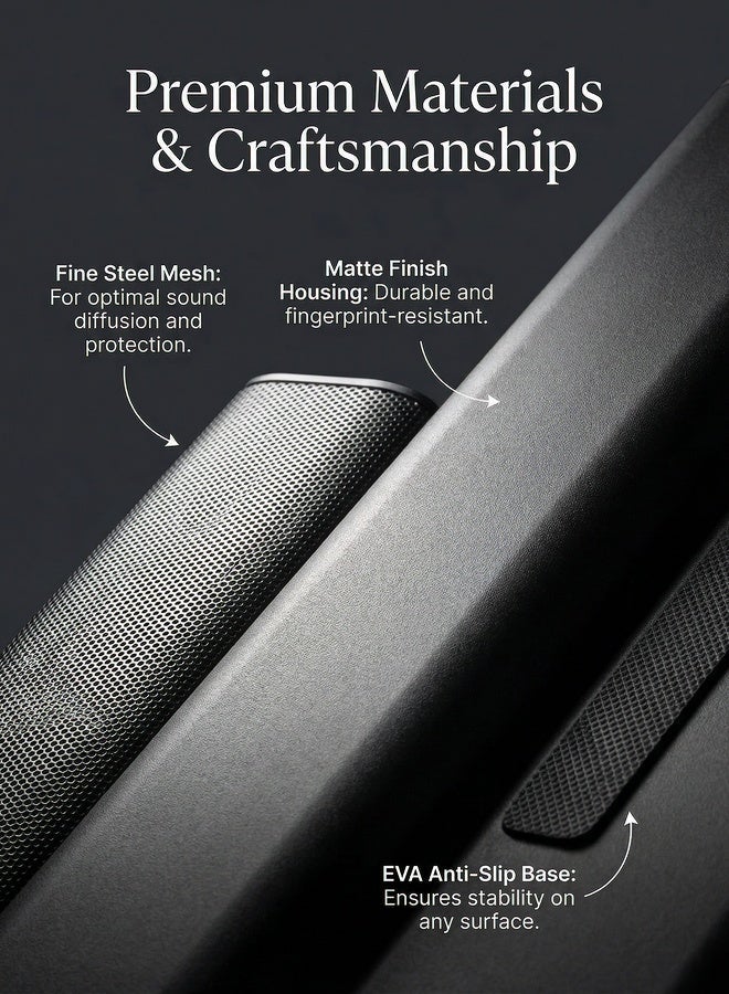 Flushrenic Computer speaker wired computer bar speaker ice blue LED light steel mesh design anti slip pad dual speaker 2.0 channel 3.5mm audio jack 14.17 inches x2.36 inches x2.35 inches - Image 5