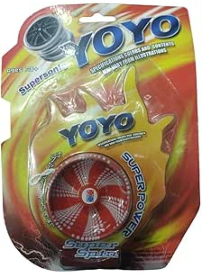 يويو، مواصفات معدنية سوبرسونيك، الألوان والمحتويات قد تختلف عن الرسوم التوضيحية (الأحمر والأبيض)