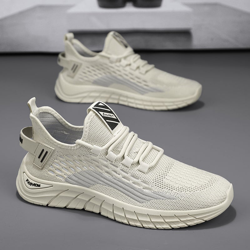 Mesh Men'S Shoes Summer Breathable Flying Woven Thin Running Sports Shoes Soft Sole Work Labor Protection Mesh Shoes - Image 2