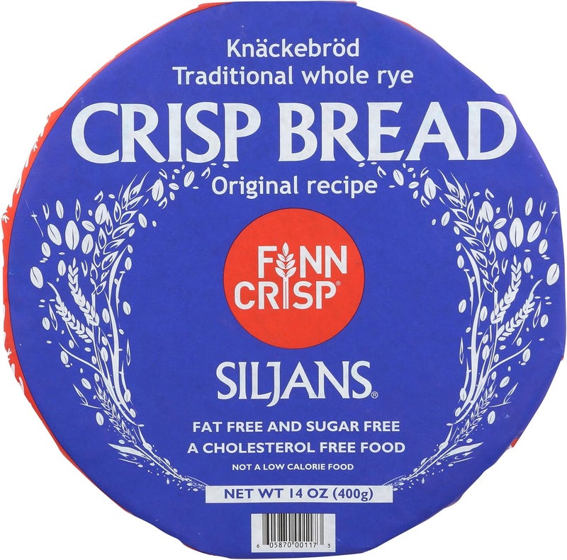 Finn Crisp Siljans Traditional Whole Rye Crispbread, 14 oz, 3 Pack - Image 4