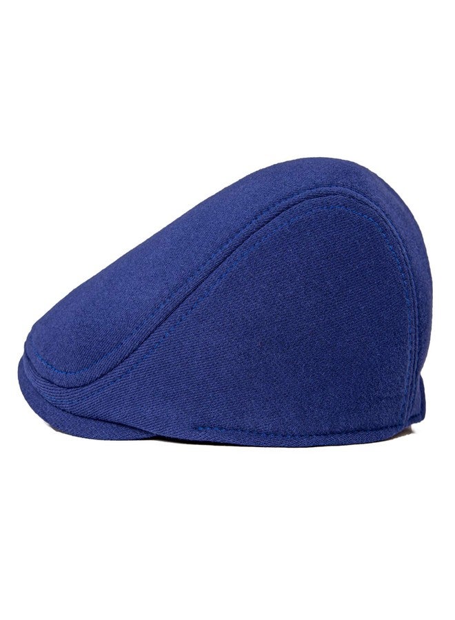 VOBOOM Men's Cotton Flat Ivy Gatsby Newsboy Driving Hat Cap (Royal Blue) - Image 2