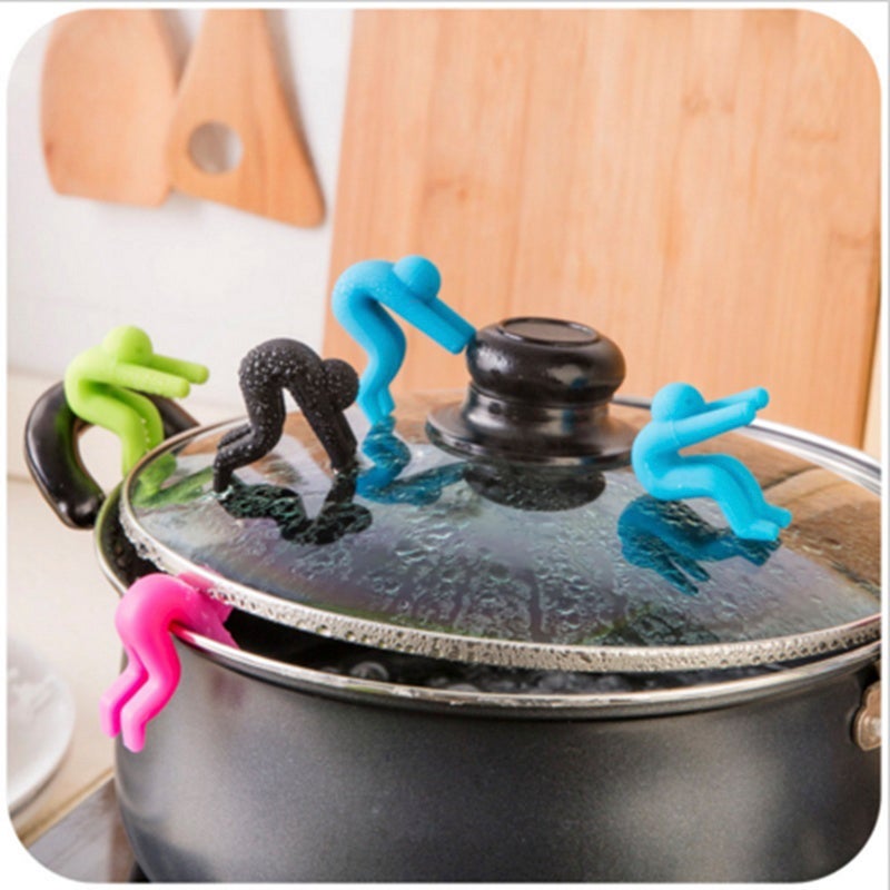 Pot lid 2pcs Mobile Phone Support Heightening Anti Overflow Device - Image 5