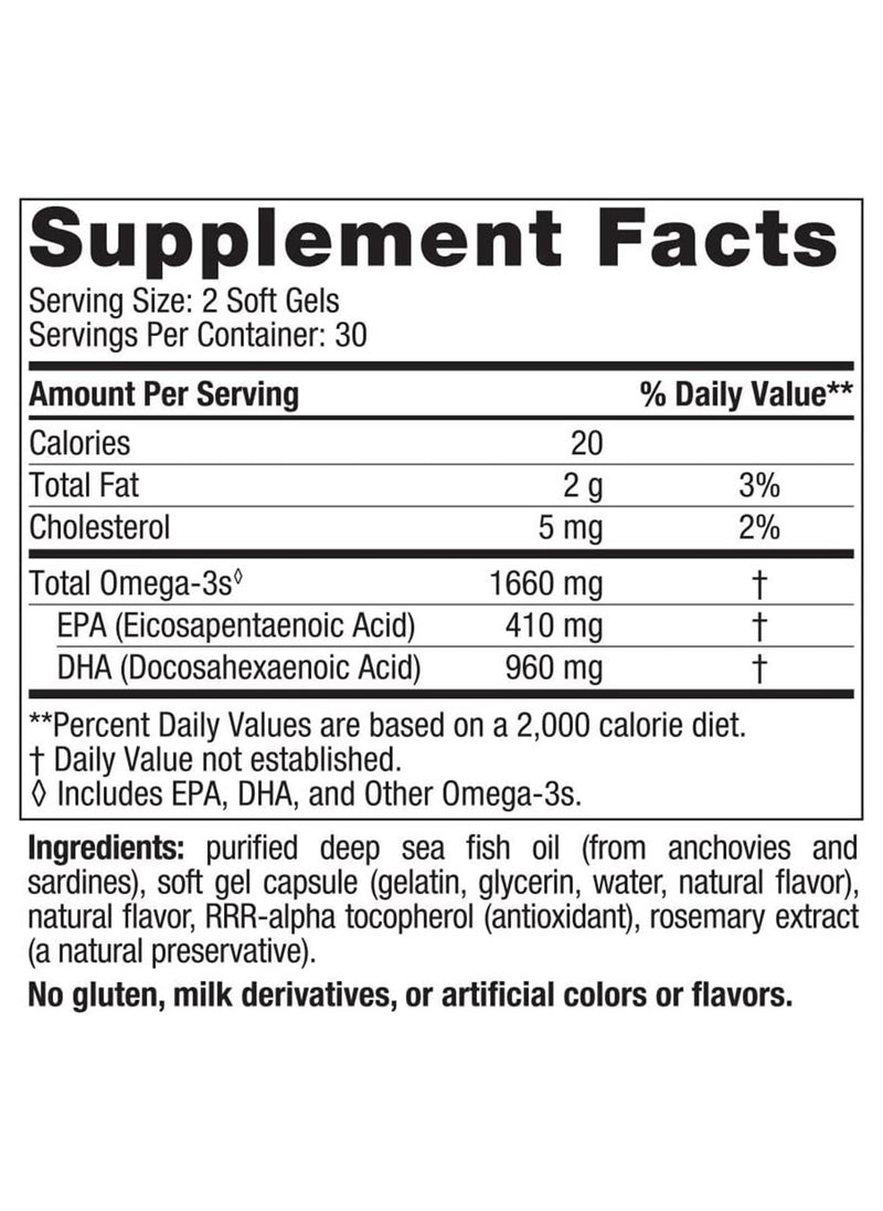 NORDIC NATURALS Dha Xtra Healthy Brain And Nervous System Support Softgels 60 Pieces  - Image 2