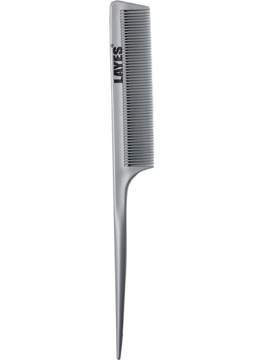 Layes Crepe Comb Hair Parting Comb Toothless Needle Comb Gray 