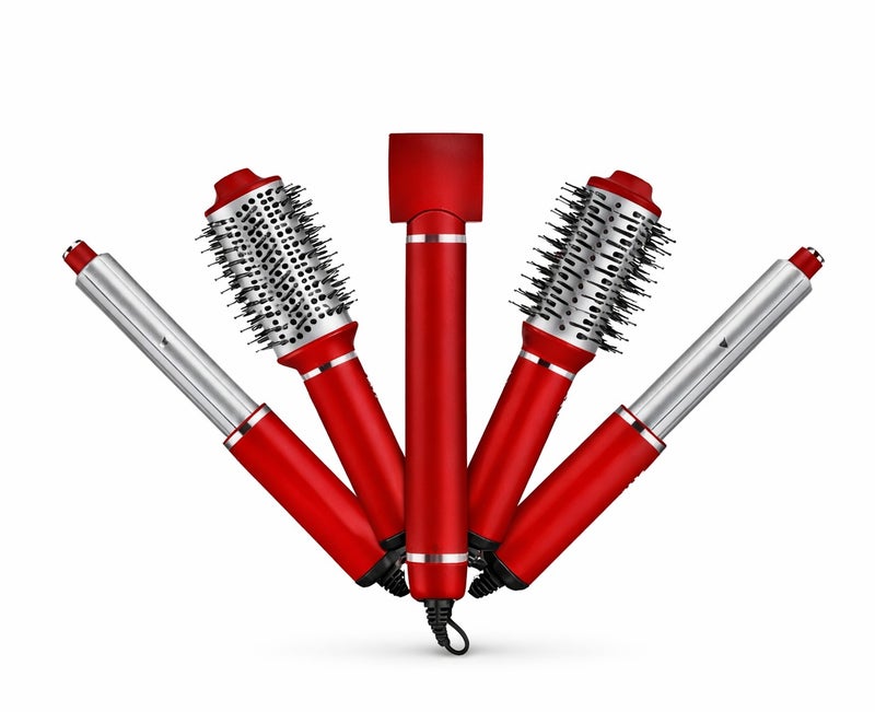 Hair Styling and Drying Brush – Multi-Purpose 6-in-1 for Drying, Curling, and Straightening Hair SE-A8 - Image 1